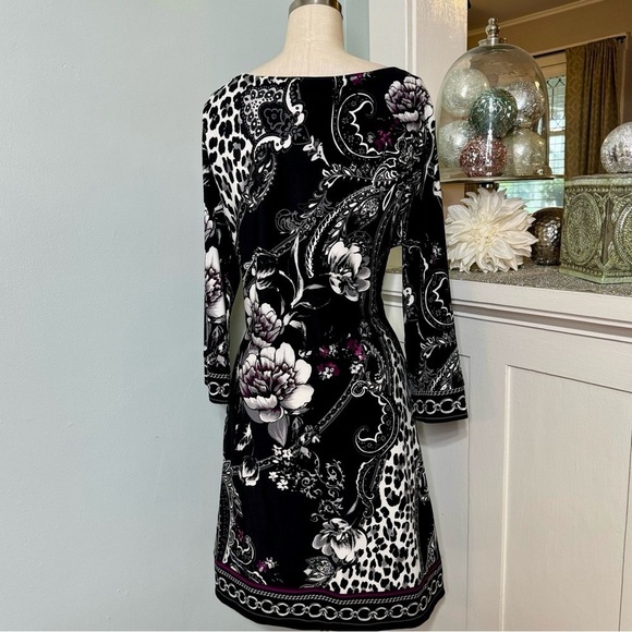 White House Black Market Floral Shift Dress Large - Picture 6 of 10